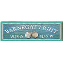 Barnegat Light Triple Shells Water Latitude Longitude | Wall Art Print on Real Wood