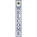Welcome Colorful Compass | Wall Art Print on Real Wood