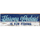 Harvey Cedars is For Fishing | Wall Art Print on Real Wood