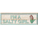 I'm A Salty Girl Mermaid | Wall Art Print on Real Wood