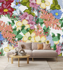 Multicolored Flowers Wallpaper