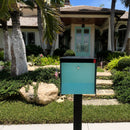Retrobox-2.0 in TEXTURED GRAY METALLIC - Modern Mailbox