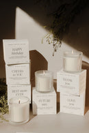 Best Mom Ever Soy Candle - Ribbed Glass Jar with Box - 12 oz (Wildflowers and Salt)