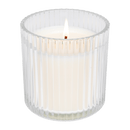 Love You Fluted Soy Candle - Ribbed Glass Jar with Box - 12 oz