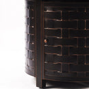 Aluminum 44-in Round Propane Fire Table with Beads, Covers and Lid