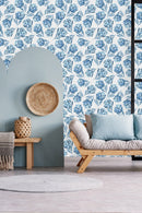 Fashionable Blue Protea Wallpaper Vogue Quality