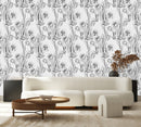 Black and White Tulips Wallpaper