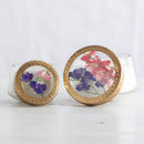 Petite Pressed Floral Candle - Roman Lavender