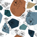 Floral Abstract Pattern Wallpaper