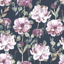 Elegant Dark Wallpaper with Peonies Vogue