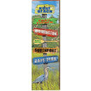 Kure Beach Marsh Directional | Wall Art Print on Real Wood