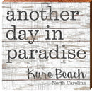 Paradise Kure Beach North Carolina | Wall Art Print on Real Wood