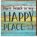 Kure Beach is My Happy Place | Wall Art Print on Real Wood