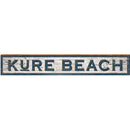 Kure Beach Shabby Sign | Wall Art Print on Real Wood