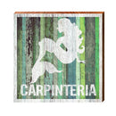 Carpinteria Mermaid Green Boards | Real Wood Wall Art Print
