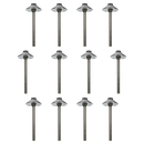 RPL8901 x12 Package Outdoor Garden Pathway Light | Low Voltage Brass Path Light