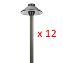 RPL8901 x12 Package Outdoor Garden Pathway Light | Low Voltage Brass Path Light