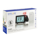 Explore Scientific Projection Radio Controlled Clock with Weather Forecast Display and Outdoor Sensor