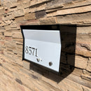 RetroBox Locking Wall Mount Mailbox in TEXTURED MATT BLACK
