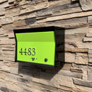 RetroBox Locking Wall Mount Mailbox in TEXTURED MATT BLACK