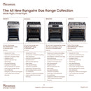 Rangaire 36" Gas Range Convection Oven Freestanding Stainless Steel RRG361TS