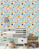 Contemporary Spring Flowers Wallpaper Fashionable