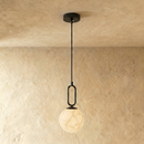 Gong Alabaster Pendant Light