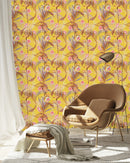 Yellow Wallpaper  with Leaves