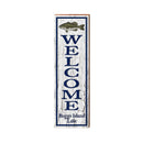 Welcome Buggs Island Lake Fish RUD1 | Wall Art Print on Real Wood