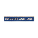 Buggs Island Lake Navy Sign RUD1 | Wall Art Print on Real Wood