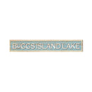 Buggs Island Lake Coastal Blue RUD1 | Wall Art Print on Real Wood