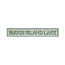 Buggs Island Lake Coastal White RUD1 | Wall Art Print on Real Wood