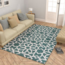 Premium Hand-Tufted Rug Made of 100% Wool  - Noir Grid - 6x9 Feet