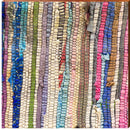 Boho Rug Pattern Colorful Weave | Wall Art Print on Real Wood