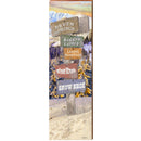 Seven Springs Winter Mountain Directional | Wall Art Print on Real Wood