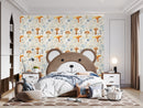 Stylish Mushrooms Pattern Wallpaper