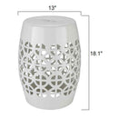 Pondorf White Garden Stool