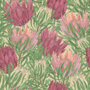 Voguish Pink Protea Wallpaper Fashionable