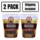 Organic Raisins | 1 lb | Pack of 2 | Shipping Included | Grain Place Foods