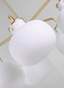 Raito Glass Globe Pendant Chandelier