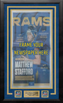 Los Angeles Rams Super Bowl LVI Championship Newspaper Frame Kit