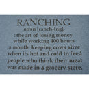 Ranching Noun T-Shirt | Heather Steel Blue | Multiple Sizes | Pretty & Fabulous