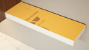 The Original™ Ready-to-Tile Free Floating Shelf with Orange Waterproof Board
