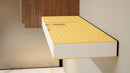 The Original™ Ready-to-Tile Free Floating Shelf with Orange Waterproof Board