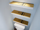 The Original™ Ready-to-Tile Free Floating Shelf with Orange Waterproof Board
