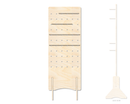 Unfinished Wood Rectangle Standing Peg Board  | Standing Wood Peg Board | 1/2" & 1/4" Thick Wood | up to 40"