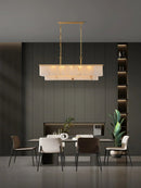 Rectangular Alabaster Chandelier