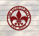 Family Name Sign w Emblem and Year