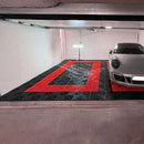 Garage Tile Ramp Edge for Interlocking PP Flooring - High End Polypropylene | 100% Recyclable | DECKO DURANTE (15.8" x 2.4" x 0.7")