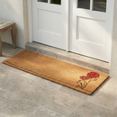 Red Flower Coir Doormat